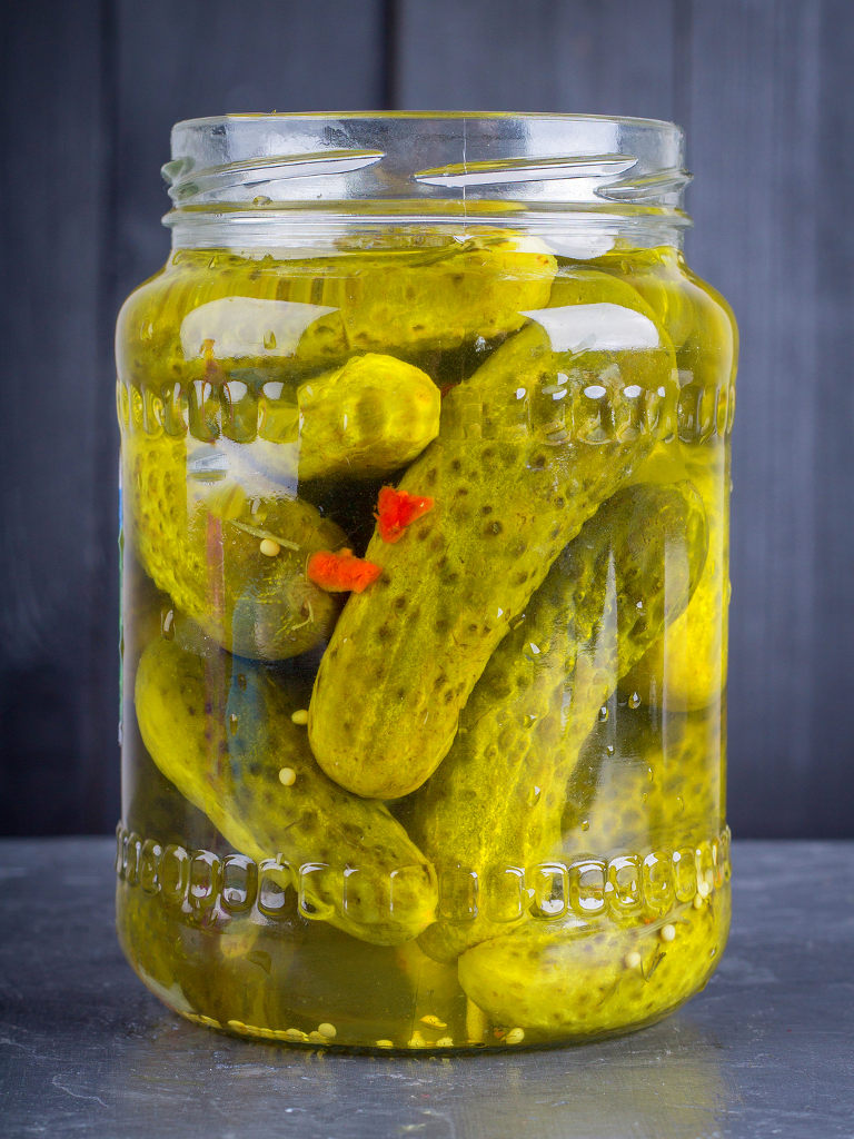 Pickles, Pepperoncinis and Roasted Bellpeppers